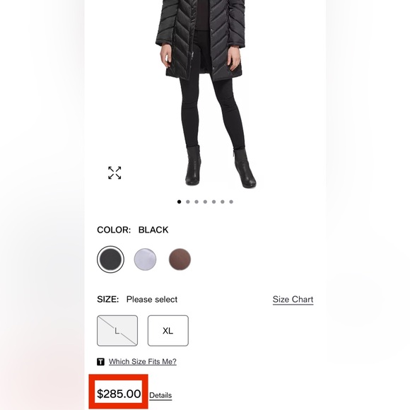 Kenneth Cole Faux-Fur-Trim Hooded Puffer Coat - Picture 11 of 12